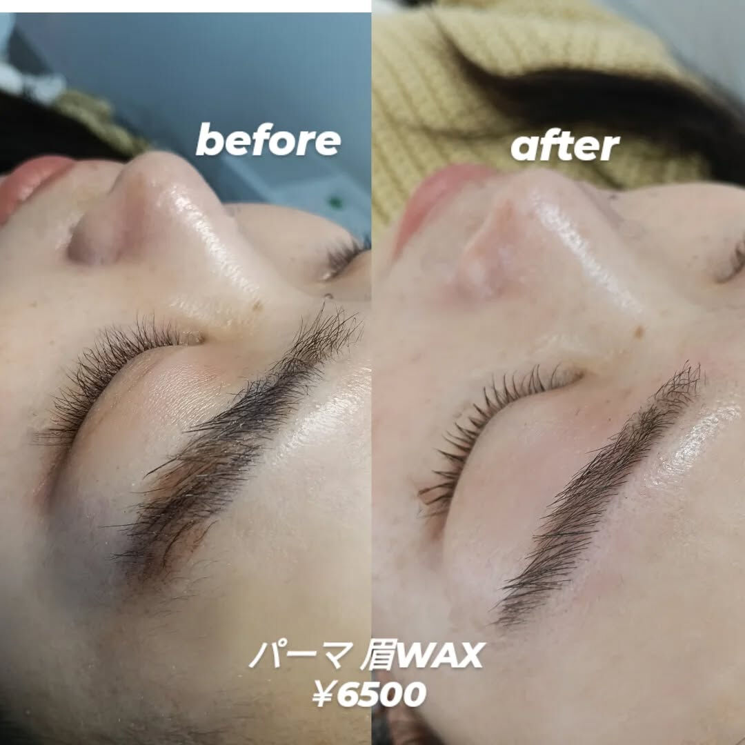まつげパーマと眉WAX✨⁡